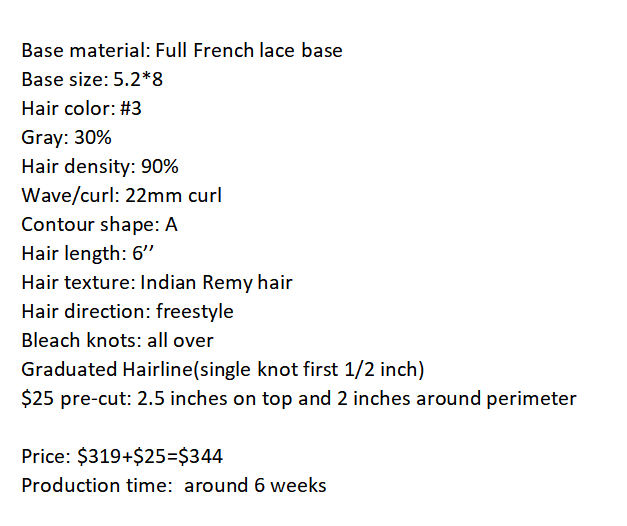 Custom Made Hair System