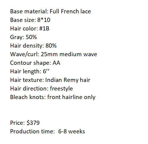 Custom Made Hair System