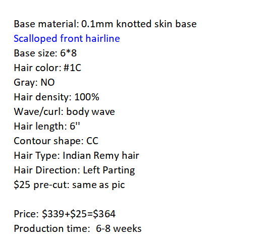 Custom Made Hair System