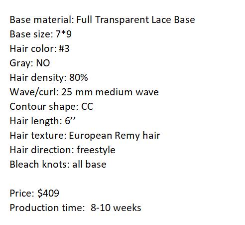 Custom Made Hair System