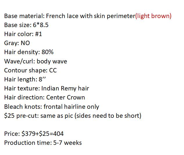 Custom Made Hair System
