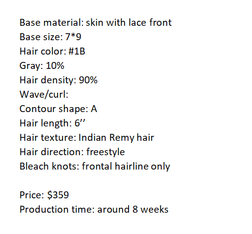 Custom Made Hair System