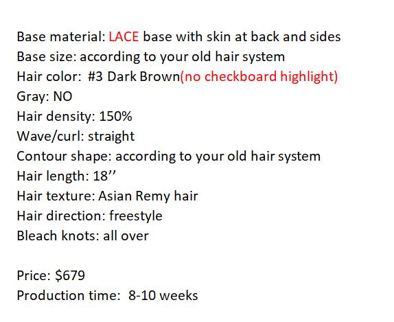 Custom Made Hair System