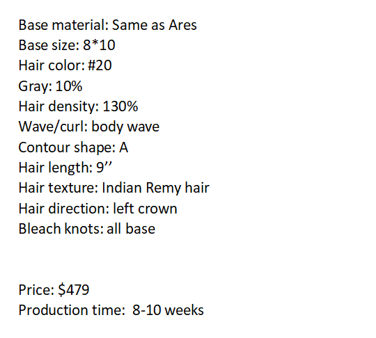 Custom Made Hair System