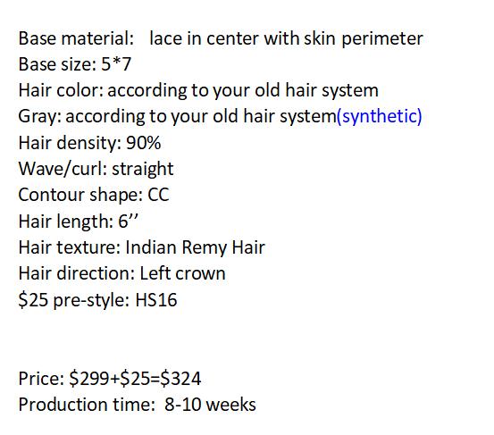 Custom Made Hair System