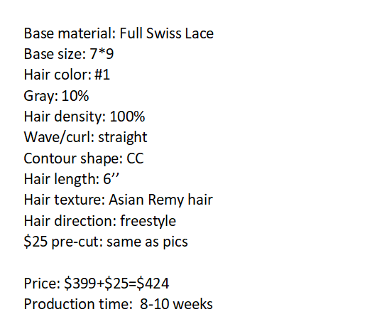 Custom Made Hair System