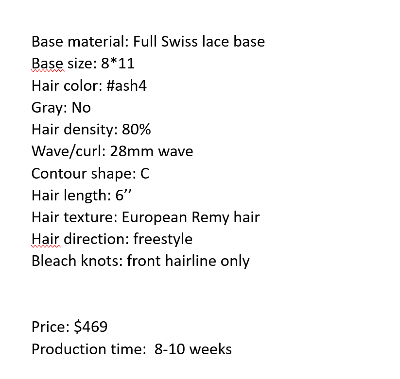 Custom Made Hair System