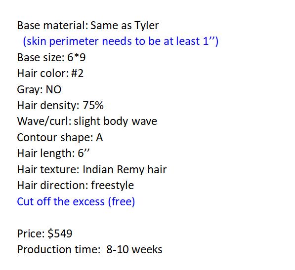 Custom Made Hair System