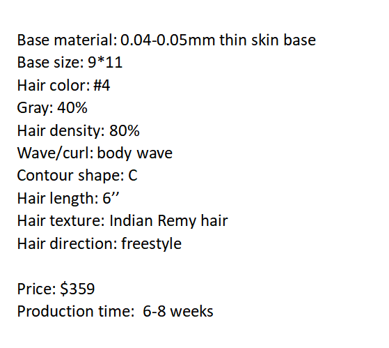 Custom Made Hair System