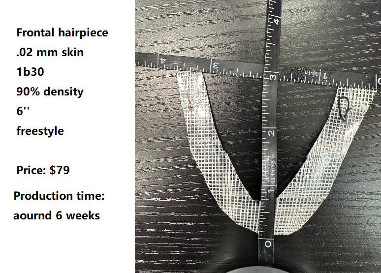 Custom Made Hair System - Frontal 1B30