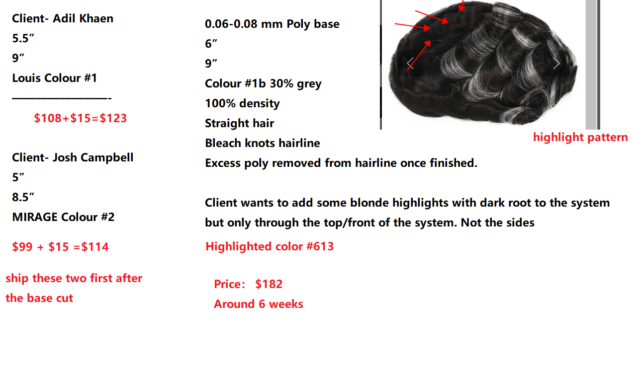 Wholesale Hair System for Salon -Adil, Josh