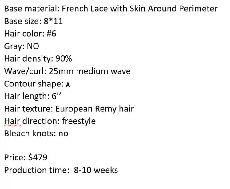 Custom Made Hair System