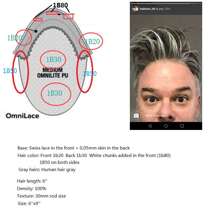 Custom Made Hair System for HairHero