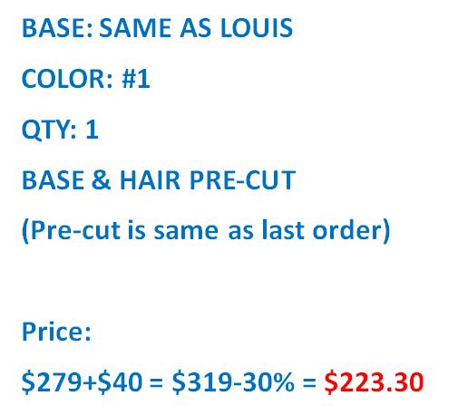 LOUIS COLOR 1 W/ BASE AND HAIR PRE-CUT