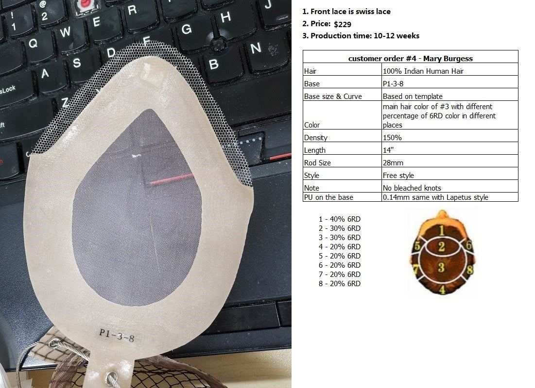 Wholesale Custom Made Hair Systems for Ajay