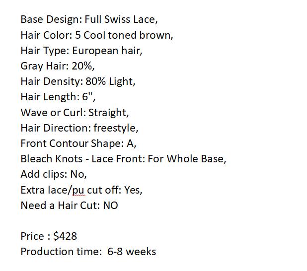 Custom Made Hair System