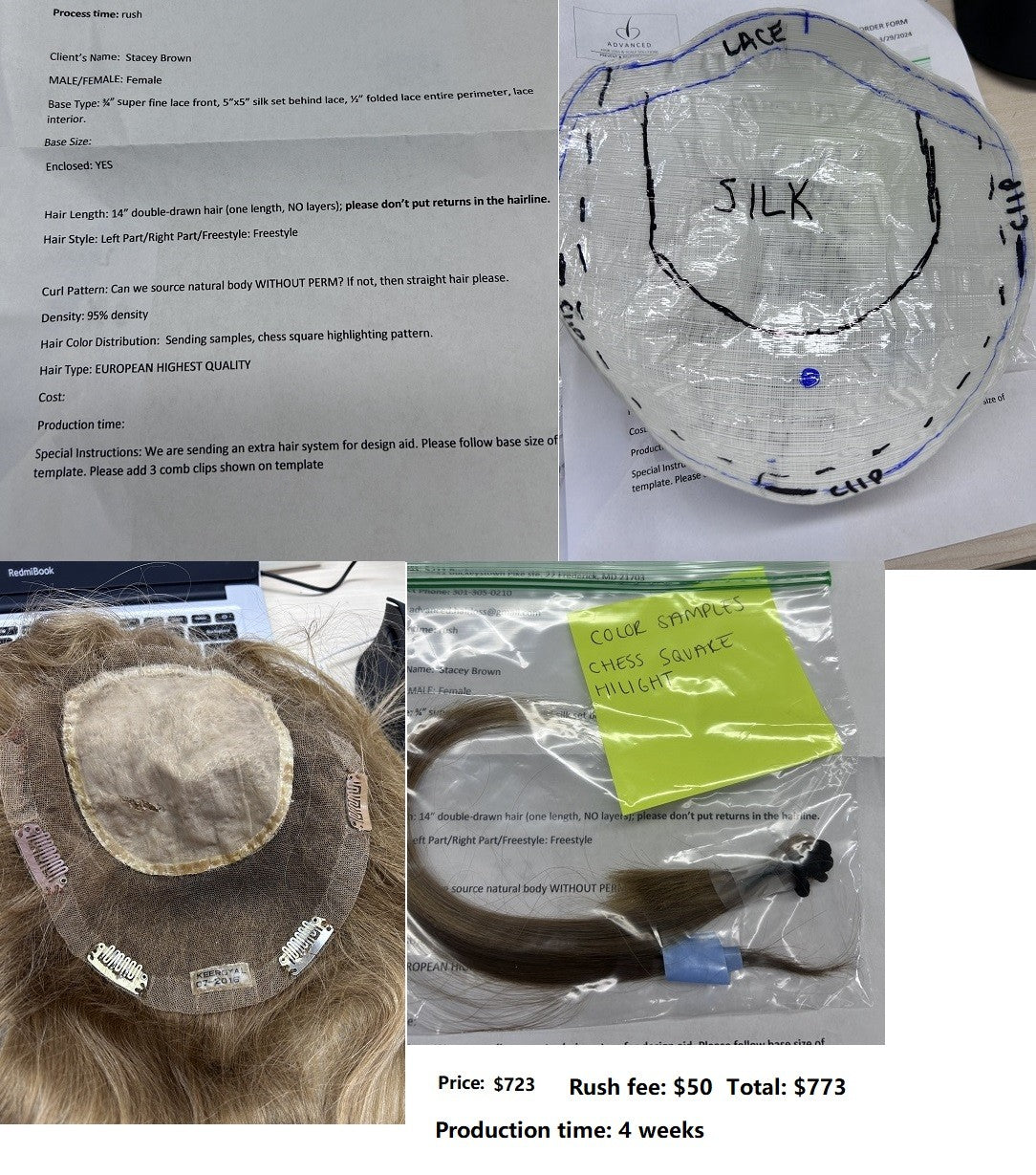 Custom Made Hair System - Stacey, Brian, Ray, Kathleen