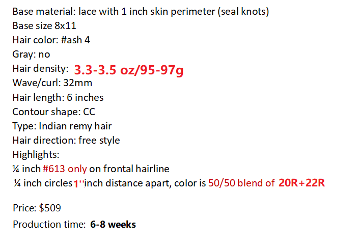 Custom Made Hair System