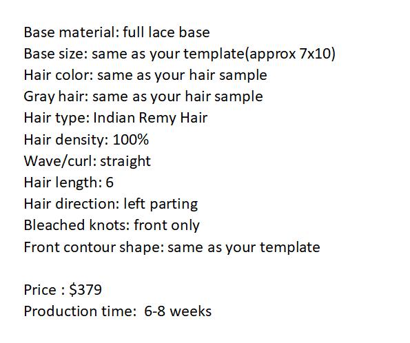 Custom Made Hair System