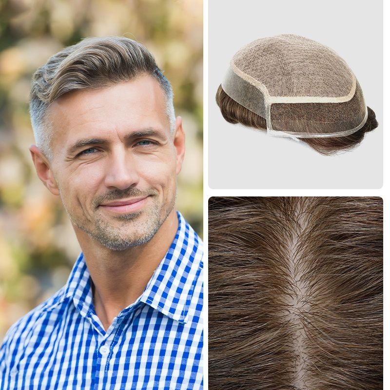 Tyler Hair System for Men | Unmatched Natural Scalp Appearance | Long-lasting for Up to a Year