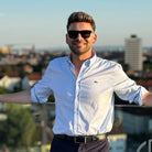 Mikey Blonde Highlighted Hair System with Durable Mono Base and Natural Looking Hairline