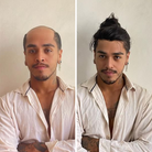 Noah 14'' Men's Long Hair Toupee in 1B Off Black | Men's Long Haircut Style