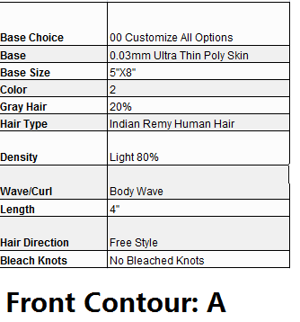 Custom Made Hair System