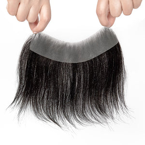 Zeus |Men's Frontal Hairpiece Specially Designed to Cover Male Receding Hairline | No Need to Shave Bio Hair| Forward