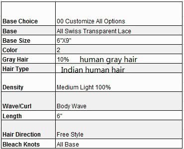 Custom Made Hair System