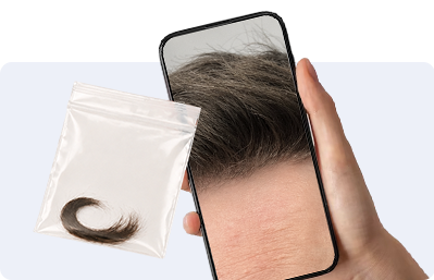 Send us a photo or a hair sample, and our team will match the color.