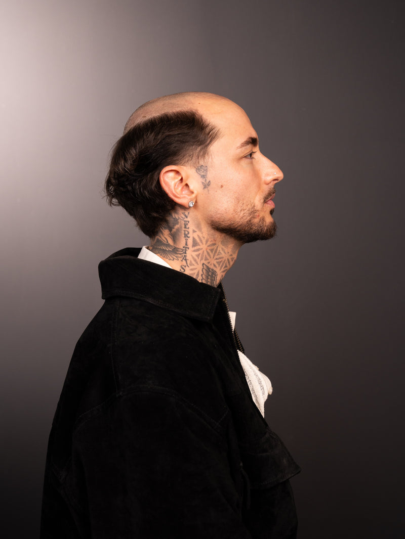 Before wearing hair system