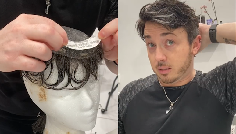 human hair toupee