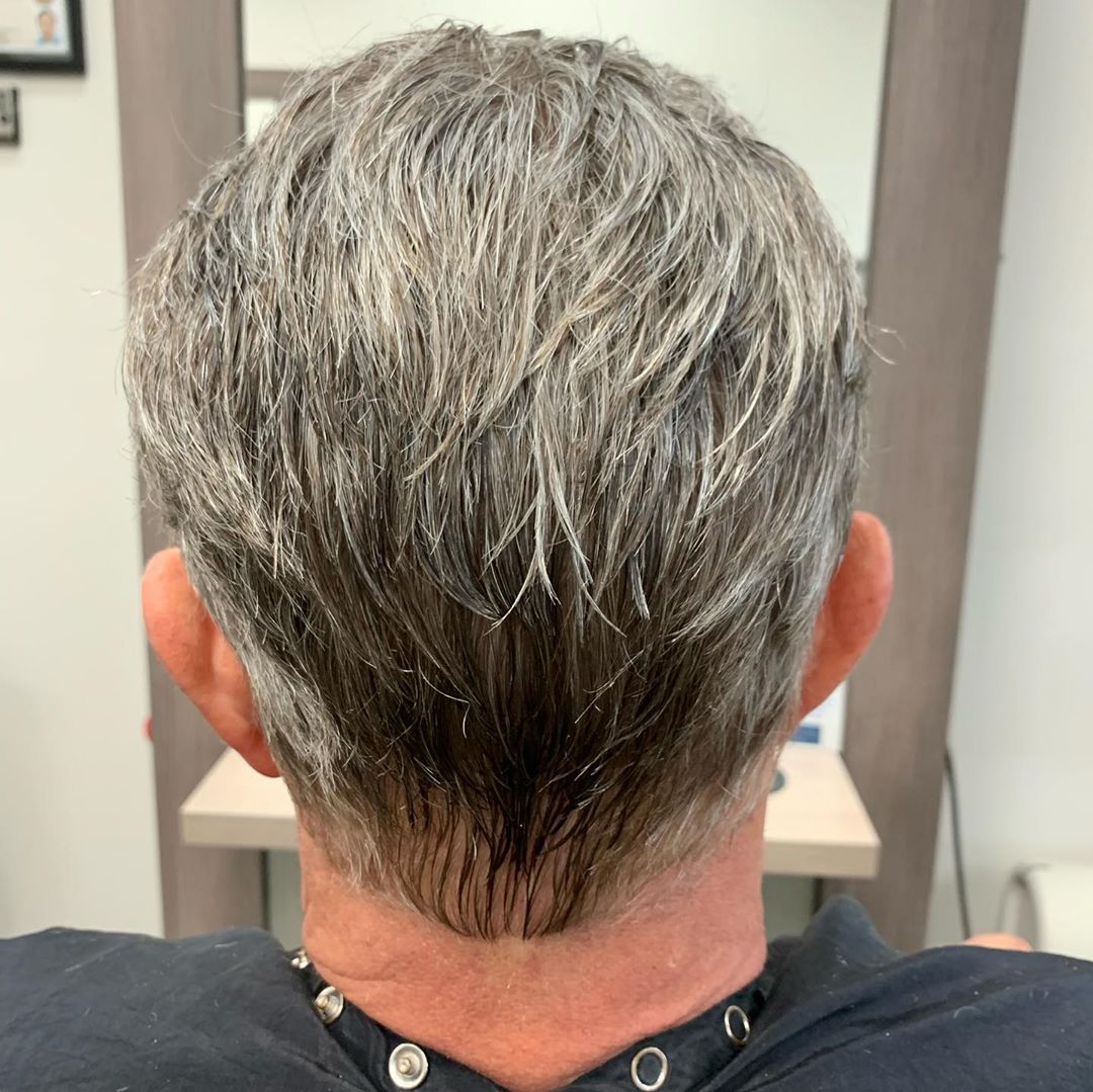 Men Are Embracing A Gray Hair Toupee 