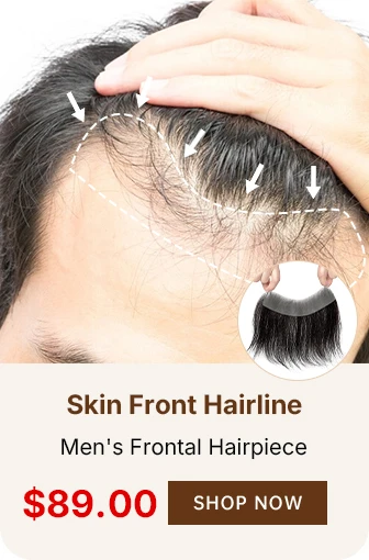 MEN'S FRONTAL HAIRPIECE