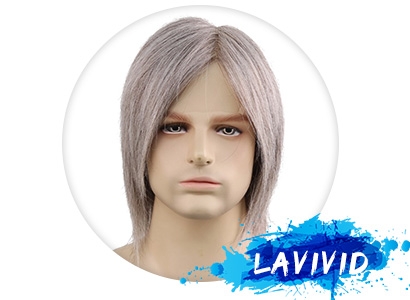 LaVivid Men’s Gray Wig - Jayden
